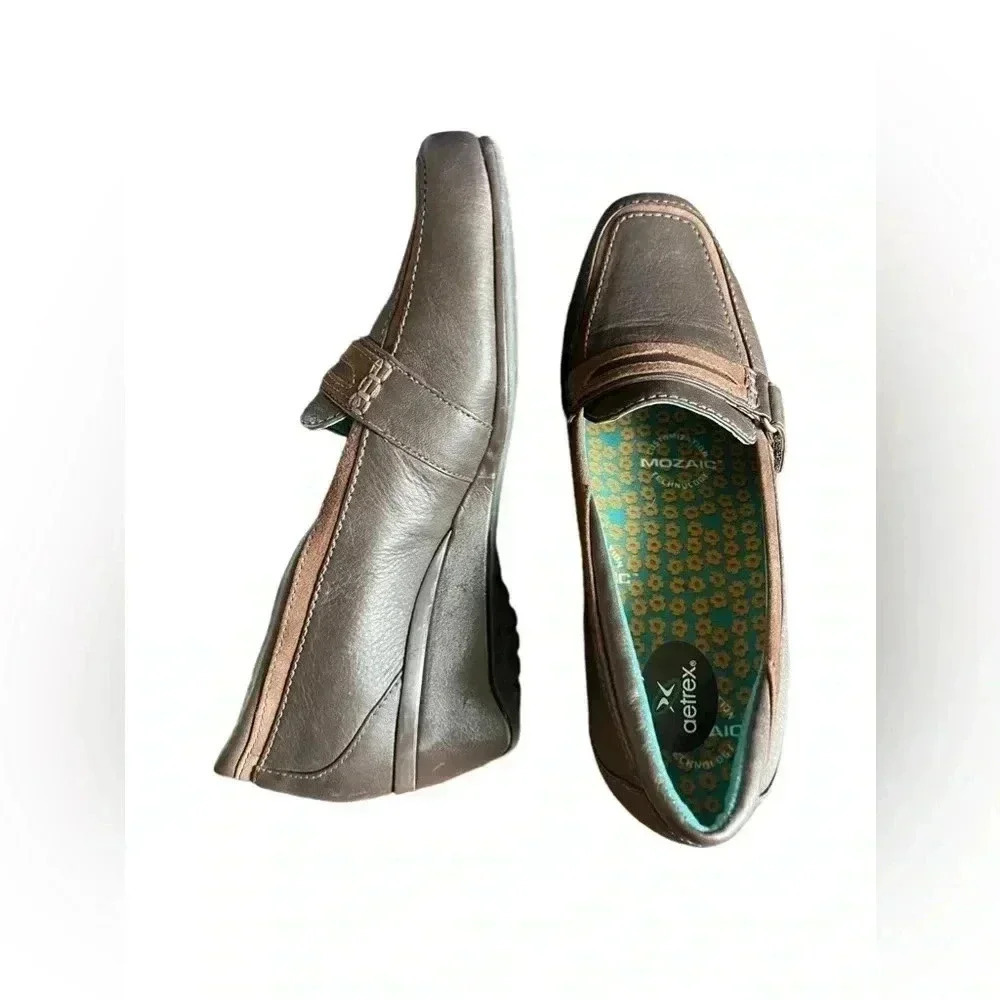Aetrex Genuine Leather women’s Shoes Size 7.5 - Picture 5 of 9